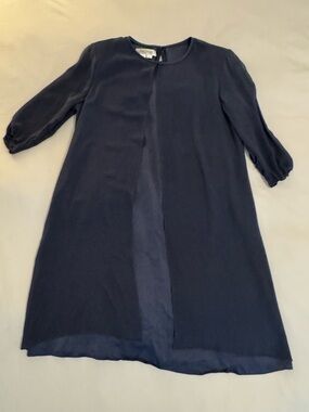 Kay Unger Vintage Elegant Y2K Silk Dress with Chiffon Jacket